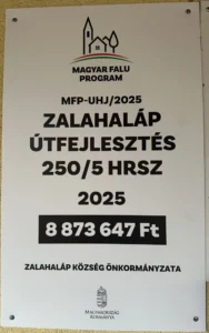 Zalahaláp útfejlesztés 250/6 HRSZ 2025